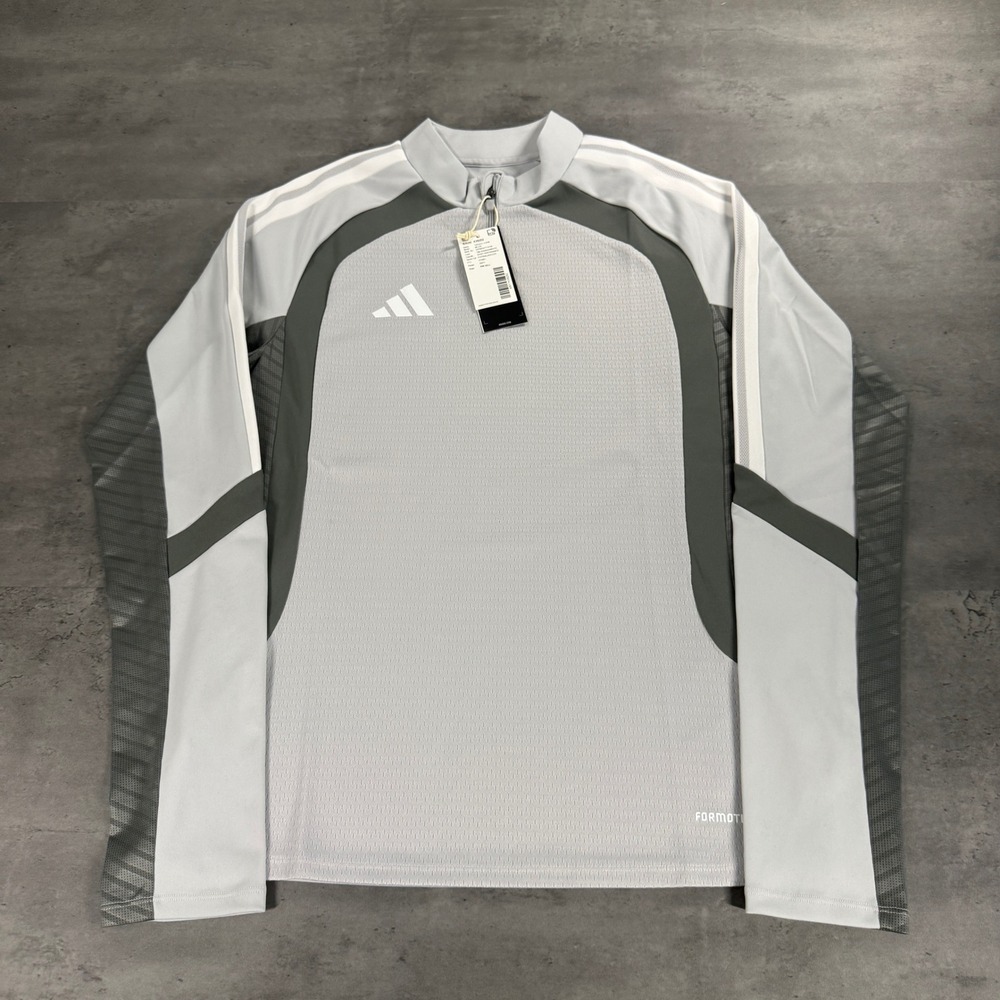 Adidas Sample Pullover Training‎ Top Mens Small Grey Formotion Soccer Gym RARE